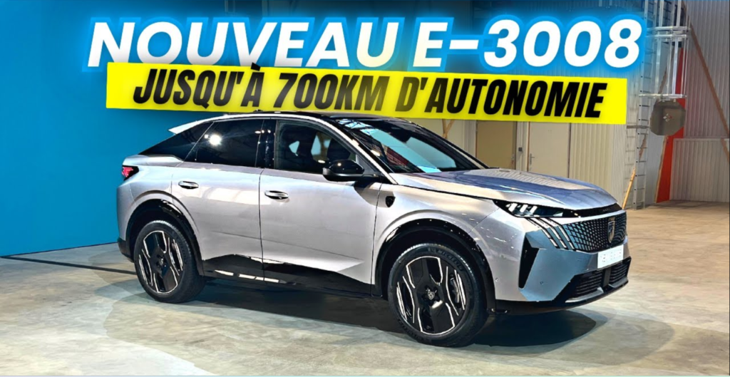 Le nouveau Peugeot E-3008 à des caractéristiques totalement folles pour un SUV électrique