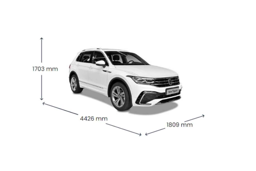 dimensions Volkswagen Tiguan