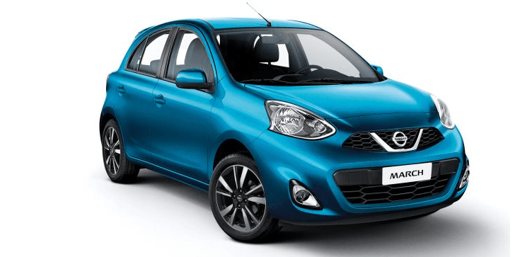 nissan march bleu