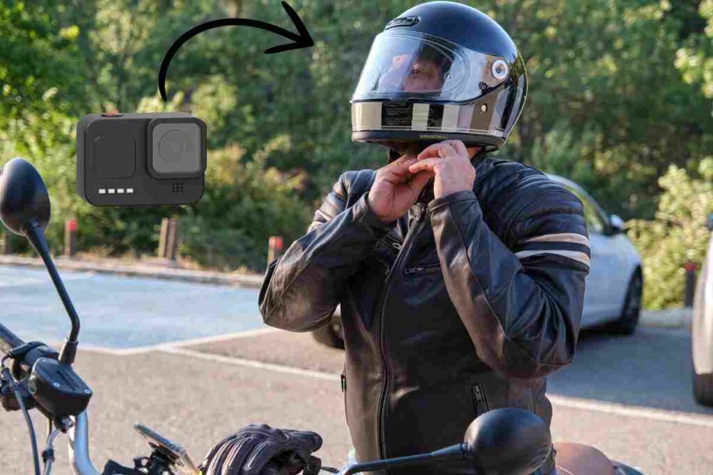 GoPro sur son casque moto